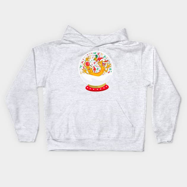 Snowball Catdog Kids Hoodie by artxlife